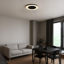 Lampa sufitowa Piattino Czarny 30W LED 3000K-4000k-6000K ML1811