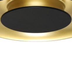 Lampa sufitowa Piattino Czarny Złoty 30W LED 3000K-4000k-6000K ML1812