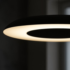 Lampa wisząca Piattino Czarny 30W LED 3000K-4000k-6000K ML1814