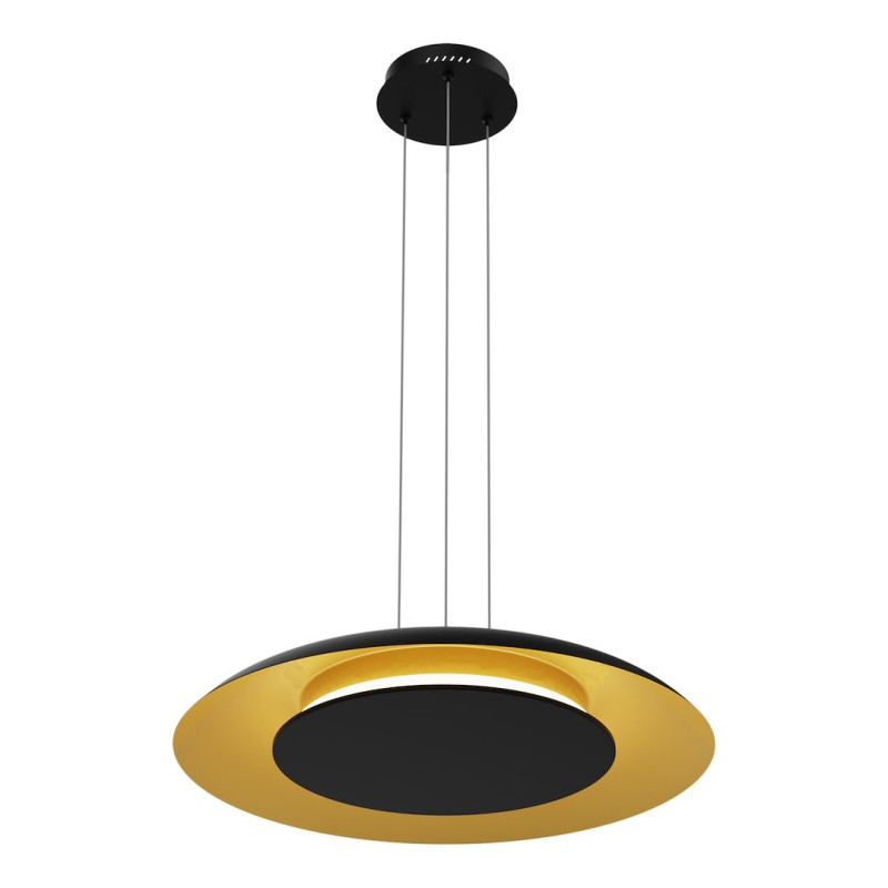 Lampa wisząca Piattino Czarny Złoty 30W LED 3000K-4000k-6000K ML1815