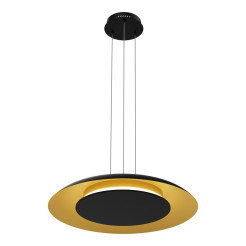 Lampa wisząca Piattino Czarny Złoty 30W LED 3000K-4000k-6000K ML1815