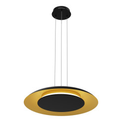 Lampa wisząca Piattino Czarny Złoty 30W LED 3000K-4000k-6000K ML1815