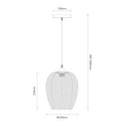 Lampa wisząca ALMA 1xE27 ML1807