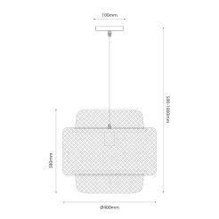 Lampa wisząca HESTIA 40cm 1xE27 ML1809