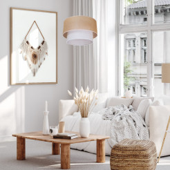 Lampa wisząca BUENO natura + jasny 1xE27 MLP1827