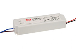 MEAN WELL LPV-60-24 Zasilacz impulsowy; LED; 60W; 24V; 2.5A; 90-264VAC; 127-370VDC; IP67 PS-LPV-60-24