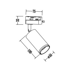 Oprawa Pipe Ring Track Czarny 1xGU10 ML2065