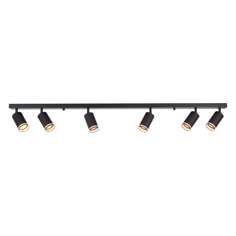 Oprawa Pipe Ring Spot Czarny 6xGU10 ML2075