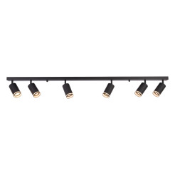 Oprawa Pipe Ring Spot Czarny 6xGU10 ML2075