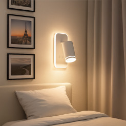 Oprawa Pipe Ring Kinkiet Biały 1xGU10 + LED 6W ML2082