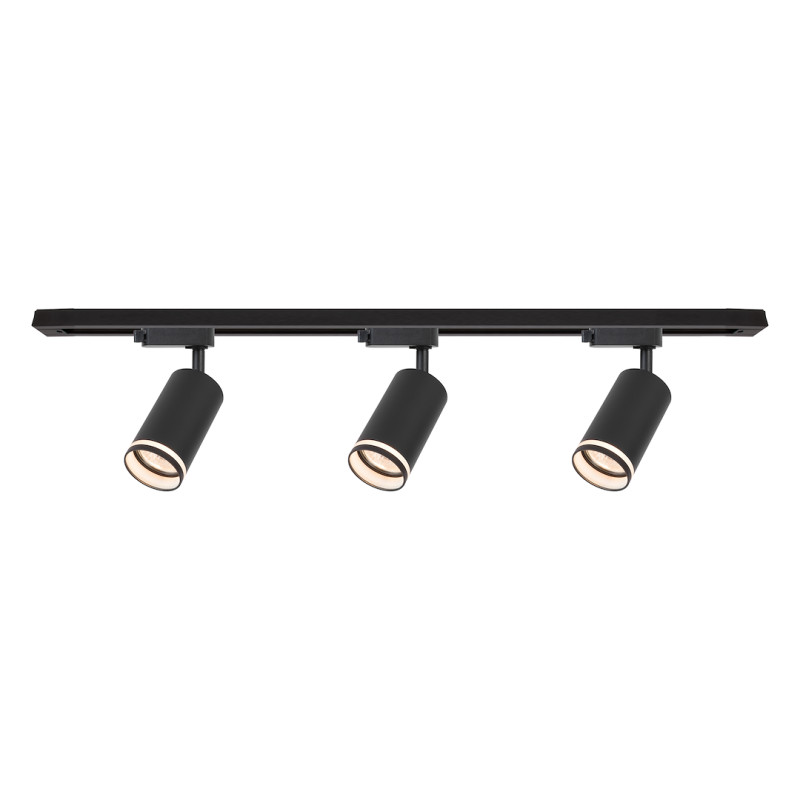 Zestaw Oprawa Pipe Ring Track Czarny 3xGU10 1m ML2083