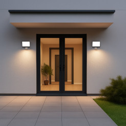 Naświetlacz LED Davos 30W 2000lm 4000K Czarny Premium PIR ML2111