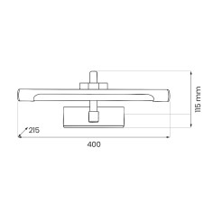Kinkiet VINCI 12W 40cm ML2033