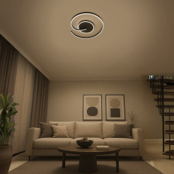 Lampa sufitowa LORENZO BLACK 22W LED ML1848