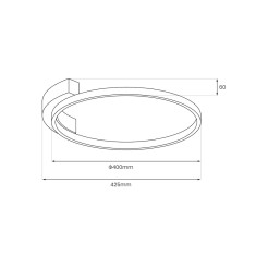 Lampa sufitowa LUNA 18W LED ML1843