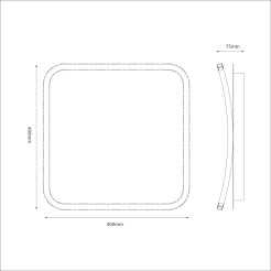 Lampa sufitowa CALI square 30W LED ML1847
