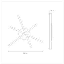 Lampa sufitowa STICK 12W LED ML1850