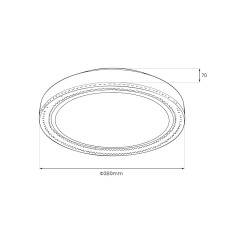 Plafon VIGO 24W LED Ø380 ML1839