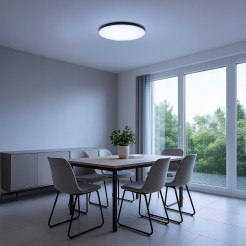Plafon Siena Czarny 80W LED Ø750 mm + pilot ML1834