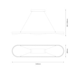 Lampa wisząca PRECIOSA 45W LED ML1868