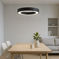 Lampa wisząca Union Czarny 40W LED 3000-4000-6000K ML1866