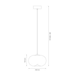 Lampa wisząca VASO 1 SMOKED 4W ML1397