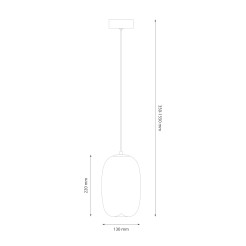Lampa wisząca VASO 3 SMOKED 4W ML1403