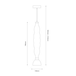 Lampa wisząca LUCCO smoked 18W ML1415