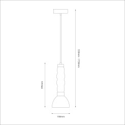 Lampa wisząca LUCCO amber 13W ML1418