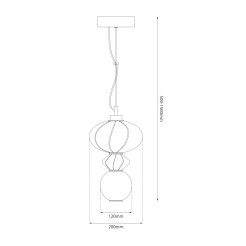 Lampa wisząca ASCOLI 8W LED ML1419