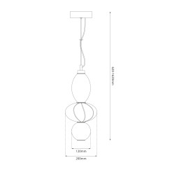 Lampa wisząca ASCOLI 18W LED ML1420