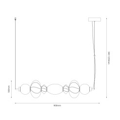 Lampa wisząca ASCOLI 24W LED ML1421