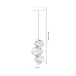Lampa wisząca BOLLA SMOKED 12W LED ML1425