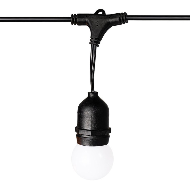 Girlanda zewnętrzna Summer Time 6,6m G45 Mleczna biel 3000K 36V 10xE27 IP44 EKG2292