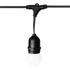 Girlanda zewnętrzna Summer Time 6,6m G45 Mleczna biel 3000K 36V 10xE27 IP44 EKG2292