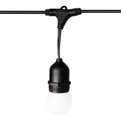 Girlanda zewnętrzna Summer Time 6,6m G45 Mleczna biel 3000K 36V 10xE27 IP44 EKG2292