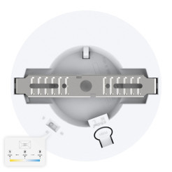 Plafon Evora Biały Round 6W 3CCT ML1786