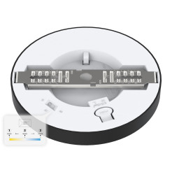 Plafon Evora Czarny Round 6W 3CCT ML1789