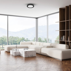 Plafon Evora Czarny Round 6W 3CCT ML1789