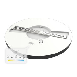 Plafon Evora Czarny Round 24W 3CCT ML1791