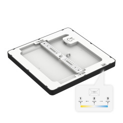 Plafon Evora Czarny Square 18W 3CCT ML1796