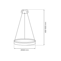 Lampa wisząca GALA GOLD 25W LED ML2240