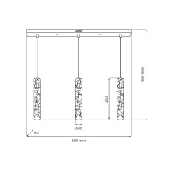 Lampa wisząca LAGOS 24W LED ML2246