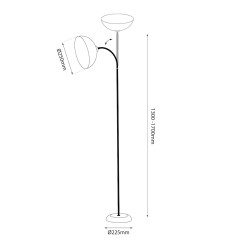 Lampa podłogowa ZACK CASHMERE 1xE27 ML2338