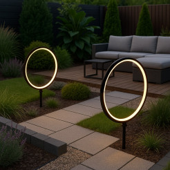 Lampa Solarna Rings 2x1,5W 2x25lm 3000K EKO2360