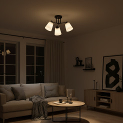 Lampa sufitowa Pafos Black 3xE27 ML2257