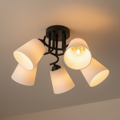 Lampa sufitowa Pafos Black 5xE27 ML2258