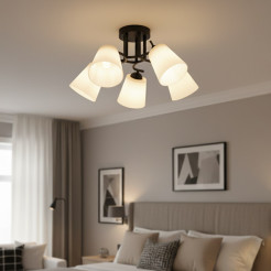 Lampa sufitowa Pafos Black 5xE27 ML2258