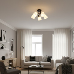 Lampa sufitowa Pafos Black 5xE27 ML2258