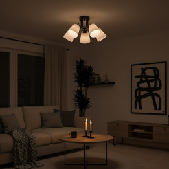 Lampa sufitowa Pafos Black 5xE27 ML2258
